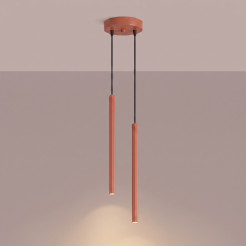 Lampa wisząca ARCHE 2P ochra czerwona SL.2040