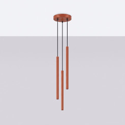 Lampa wisząca ARCHE 3P ochra czerwona SL.2041