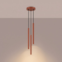 Lampa wisząca ARCHE 3P ochra czerwona SL.2041