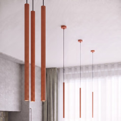 Lampa wisząca ARCHE 3P ochra czerwona SL.2041