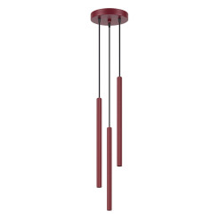 Lampa wisząca ARCHE 3P burgund SL.2044