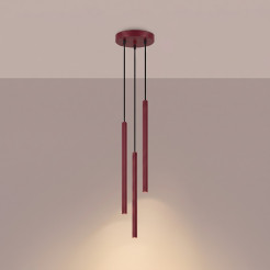 Lampa wisząca ARCHE 3P burgund SL.2044