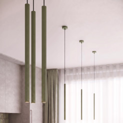 Lampa wisząca ARCHE 1 zielona oliwka SL.2048