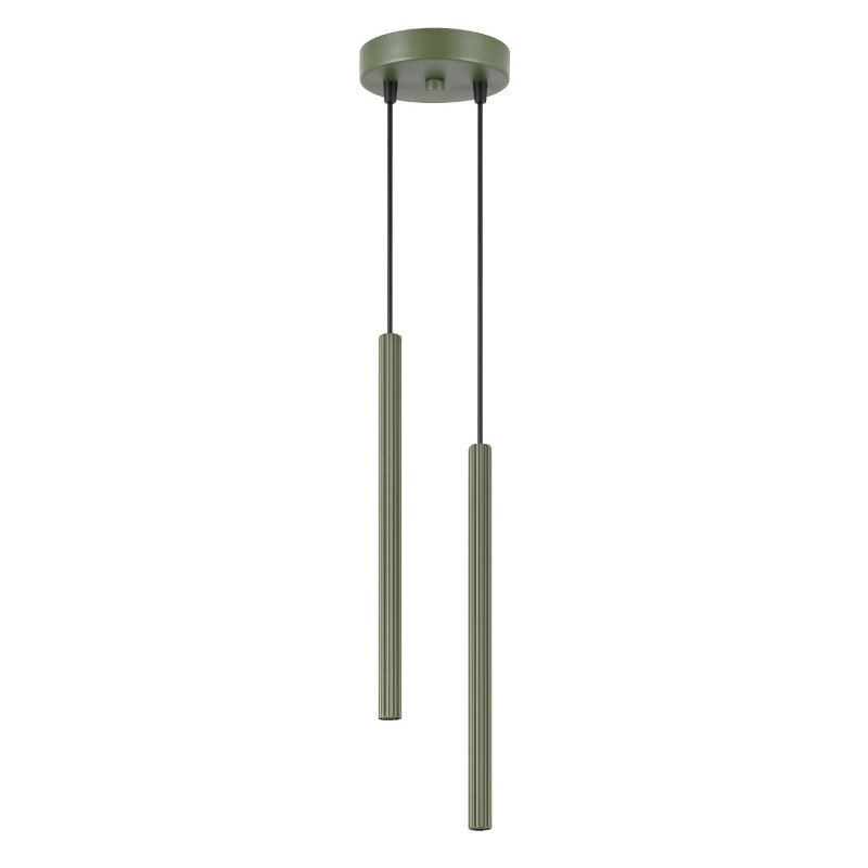 Lampa wisząca ARCHE 2P zielona oliwka SL.2049