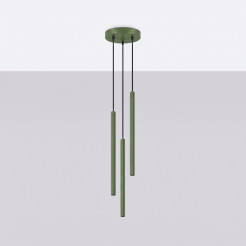 Lampa wisząca ARCHE 3P zielona oliwka SL.2050