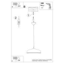 Lampa wisząca GINA beżowa SL.2060