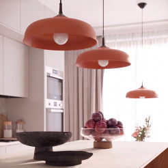 Lampa wisząca GINA ochra czerwona SL.2062