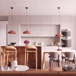 Lampa wisząca GINA ochra czerwona SL.2062