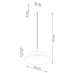 Lampa wisząca GINA burgund SL.2063