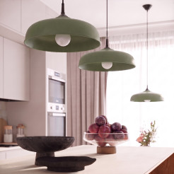 Lampa wisząca GINA zielona oliwka SL.2065
