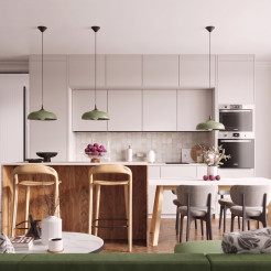 Lampa wisząca GINA zielona oliwka SL.2065