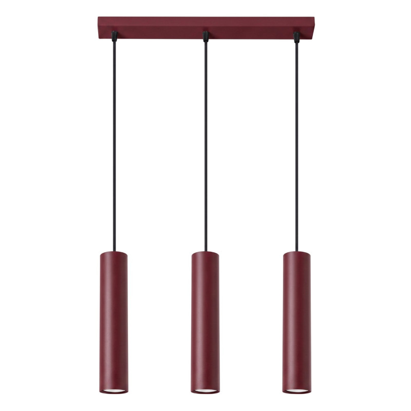 Lampa wisząca LAGOS 3L burgund SL.2082