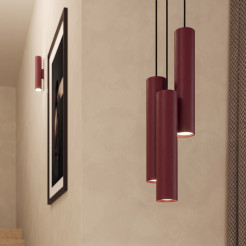 Lampa wisząca LAGOS 3L burgund SL.2082