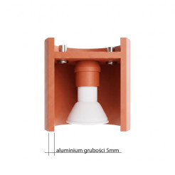 Plafon ORBIS 1 ochra czerwona SL.2093