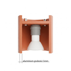 Plafon ORBIS 2 ochra czerwona SL.2094