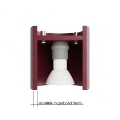 Plafon ORBIS 2 burgund SL.2097