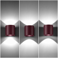 Kinkiet ORBIS 1 burgund SL.2098