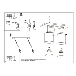 Plafon ORBIS 2 ultramaryna SL.2100