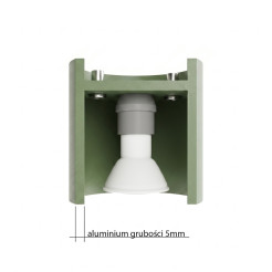 Plafon ORBIS 2 zielona oliwka SL.2103