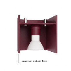 Plafon QUAD 1 burgund SL.2111