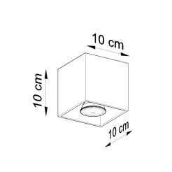 Plafon QUAD 1 ultramaryna SL.2113