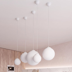 Lampa wisząca UGO 20 biała SL.2207