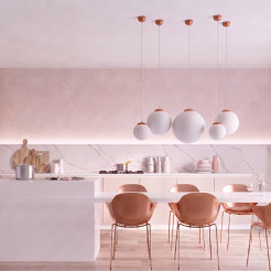 Lampa wisząca UGO 30 ochra czerwona SL.2220