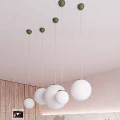 Lampa wisząca UGO 20 zielona oliwka SL.2228