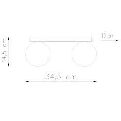 Plafon YOLI 2 burgund SL.2251