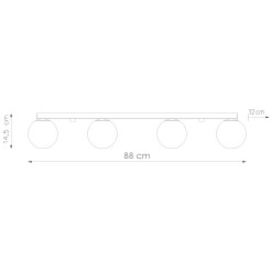 Plafon YOLI 4 zielona oliwka SL.2265
