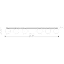 Plafon YOLI 6 zielona oliwka SL.2266