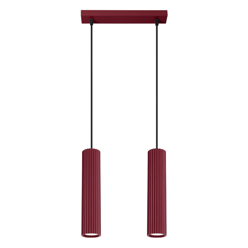 Lampa wisząca KARBON 2 burgund SL.2301