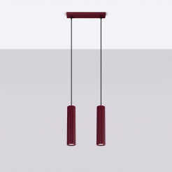 Lampa wisząca KARBON 2 burgund SL.2301