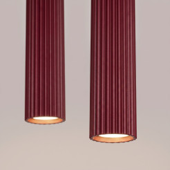 Lampa wisząca KARBON 2 burgund SL.2301
