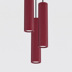Lampa wisząca KARBON 3P burgund SL.2303
