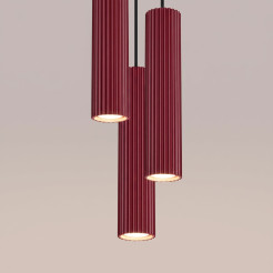 Lampa wisząca KARBON 3P burgund SL.2303