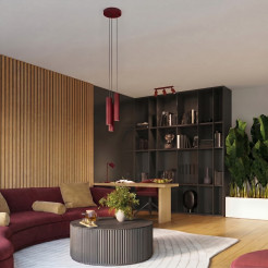Lampa biurkowa KARBON burgund SL.2305