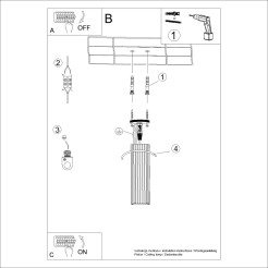 Plafon KARBON 20 ultramaryna SL.2307