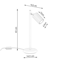 Lampa biurkowa KARBON ultramaryna SL.2327