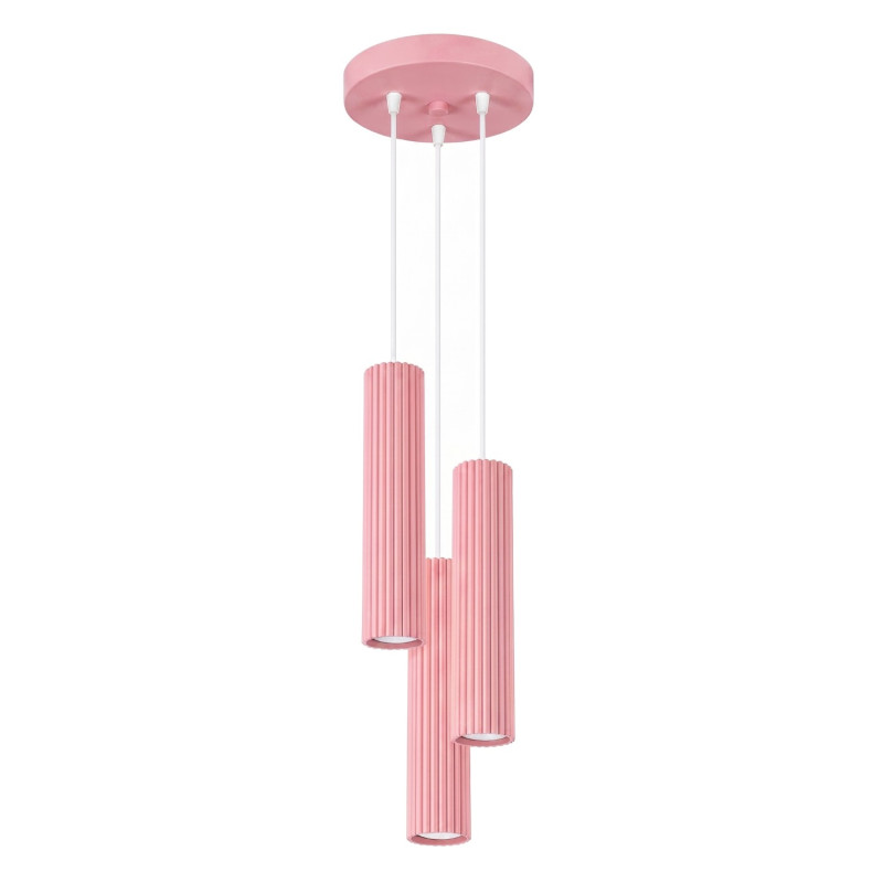 Lampa wisząca KARBON 3P różowa SL.2338
