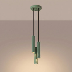 Lampa wisząca KARBON 3P szałwiowa SL.2339