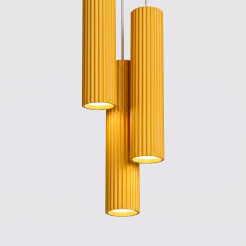 Lampa wisząca KARBON 3P żółta SL.2340