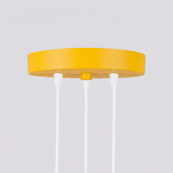 Lampa wisząca KARBON 3P żółta SL.2340