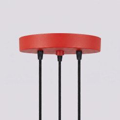 Lampa wisząca KARBON 3P czerwona SL.2341