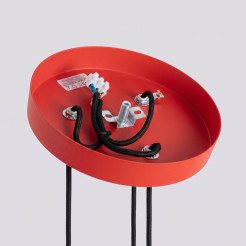 Lampa wisząca KARBON 3P czerwona SL.2341