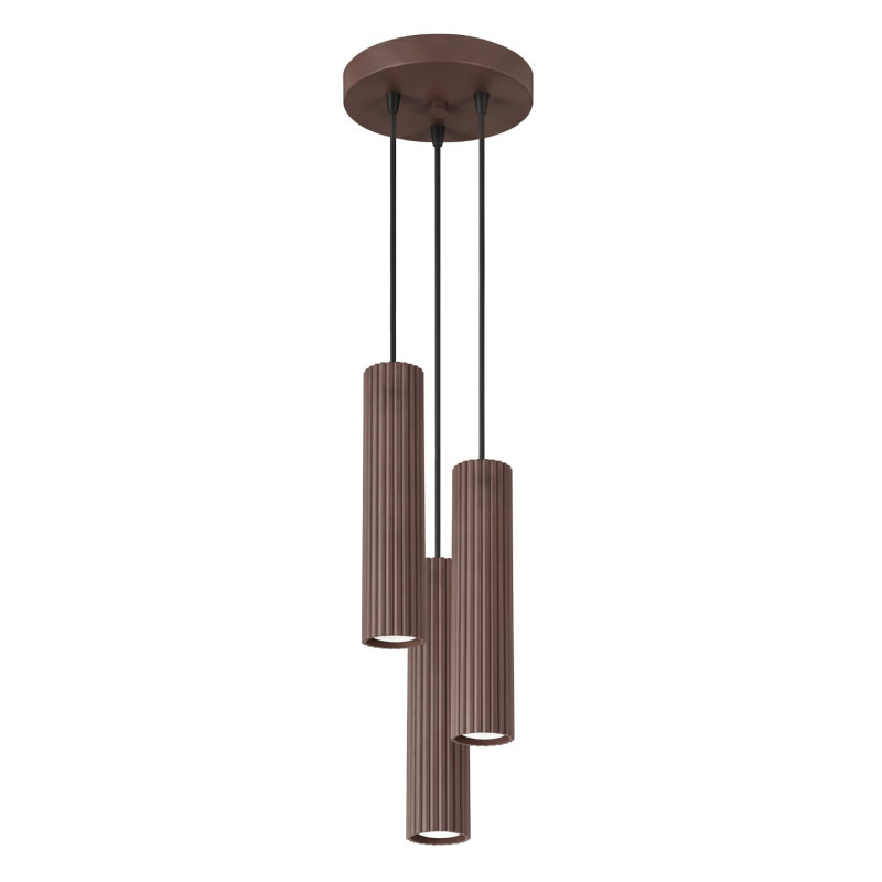 Lampa wisząca KARBON 3P brązowa SL.2342