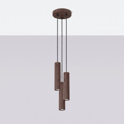 Lampa wisząca KARBON 3P brązowa SL.2342