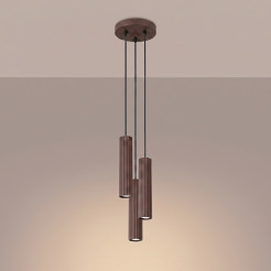 Lampa wisząca KARBON 3P brązowa SL.2342