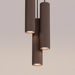 Lampa wisząca KARBON 3P brązowa SL.2342
