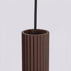 Lampa wisząca KARBON 3P brązowa SL.2342